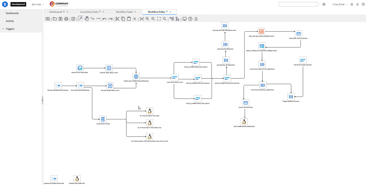 Stonebranch UAC 7.2: Enhanced Workflow Editor