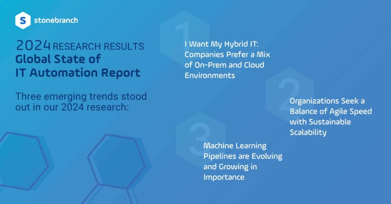 The Top 3 Emerging Trends in the 2024 State of IT Automation Report: Hybrid IT, Agility/Scalability, and ML Pipelines